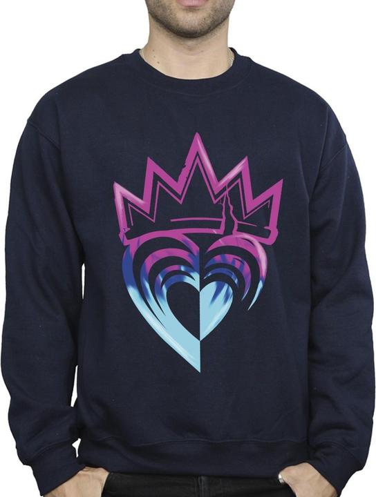 Actual product image Disney Mens Descendants Pink Crown Sweatshirt (XL)