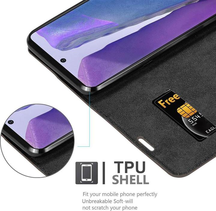 Actual product image Cadorabo Book Invisible Magnet Cover (Samsung Galaxy Note 20)