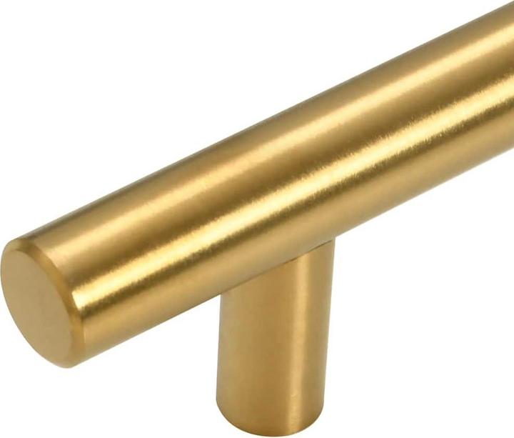 Actual product image VidaXL Furniture handles 10 pcs. Golden 160 mm stainless steel, colour