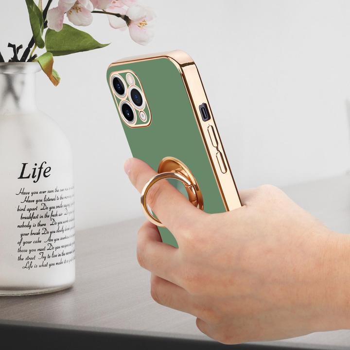 Produktbild Cadorabo Hülle für Apple iPhone 11 PRO MAX im TPU mit Kameraschutz und Ring LM089 Style (Apple iPhone 11 Pro Max)