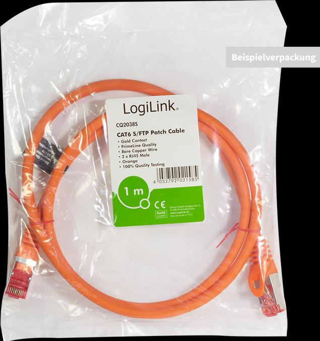Produktbild LogiLink Netzwerkkabel (S/FTP, CAT6, 1.50 m)