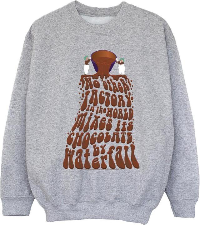 Actual product image Willy Wonka & the Chocolate Factory Girls Chocolate Waterfall Sweatshirt (152, 158)