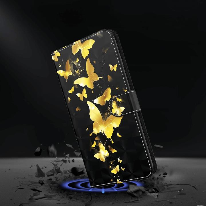 Immagine prodotto Cover-Discount Google Pixel 8 Pro - Custodia farfalla effetto glitter oro (Google Pixel 8 Pro)