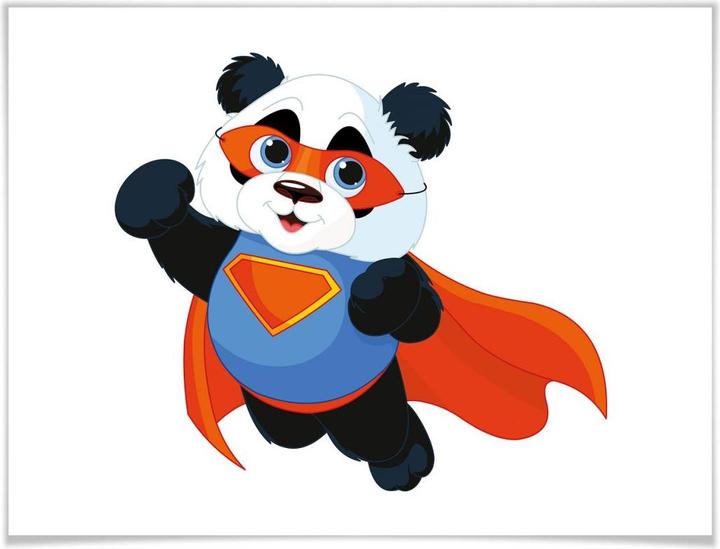 Actual product image Trenddeko Super Panda (120 x 100 cm)