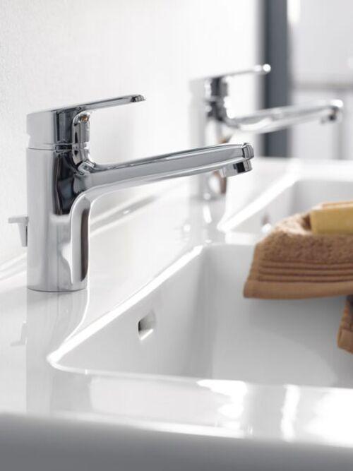 Actual product image Laufen Double washbasin PRO S 1200x460mm w ÜL 1 HL version white LCC (460 mm, 1200 mm)