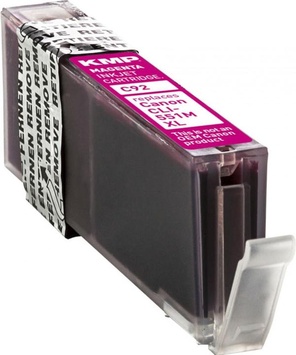 Actual product image KMP C92 Ink cartridge comp. with Canon CLI-551 M XL (M)