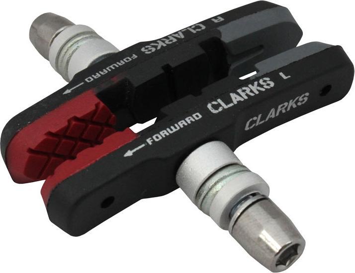 Image du produit Clarks Freins MTB-Hybrid Plaquettes de frein Integral Block W-Triple Compound Insert Pads, gris (Matières plastiques)