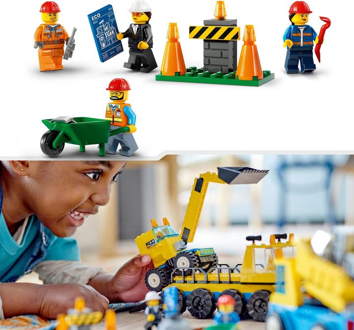 Actual product image LEGO Construction vehicles and crane with wrecking ball (60391, LEGO City)