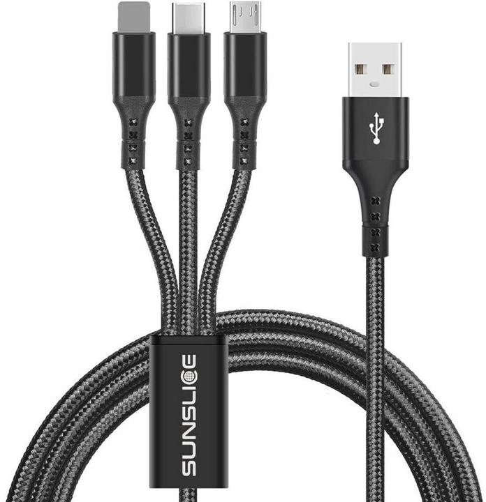Produktbild Sunslice Trident 3-in-1 Kabel (1 m, USB 3.2)