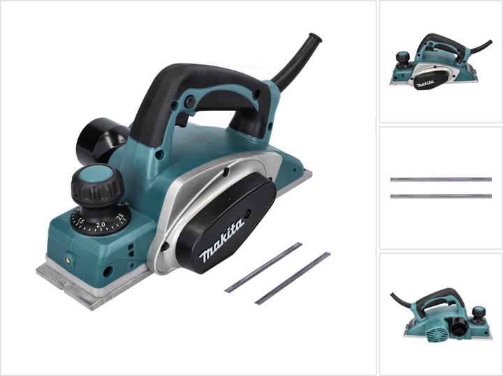 Produktbild Makita KP 0800 Falzhobel / Elektrohobel 620 W 82 mm + Wendemesser - ohne Koffer