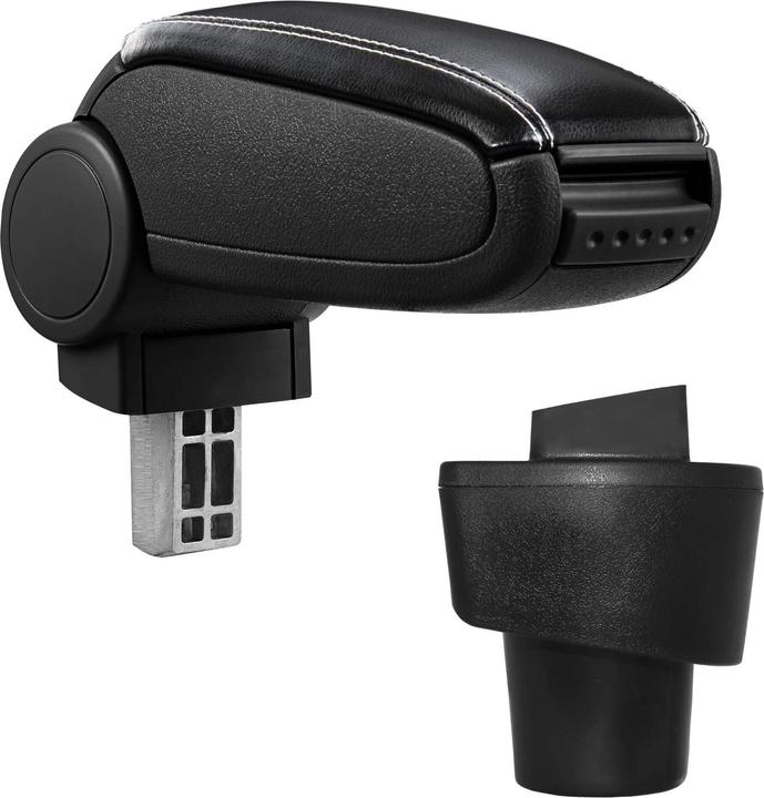 Produktbild Jamb Mittelarmlehne Renault Twingo 3 Staufach Schwarz weissen Nähten