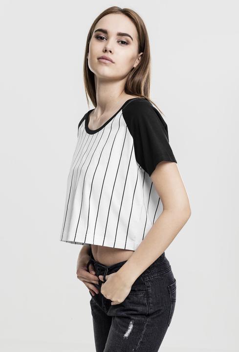 Actual product image Urban Classics Ladies Cropped Baseball Tee (XS)