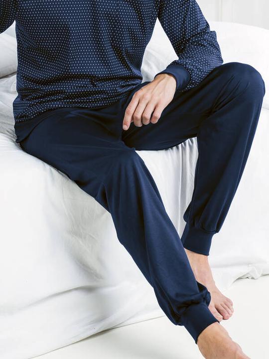 Actual product image ISA Bodywear Pyjama long, v-neck, cuffs (M)