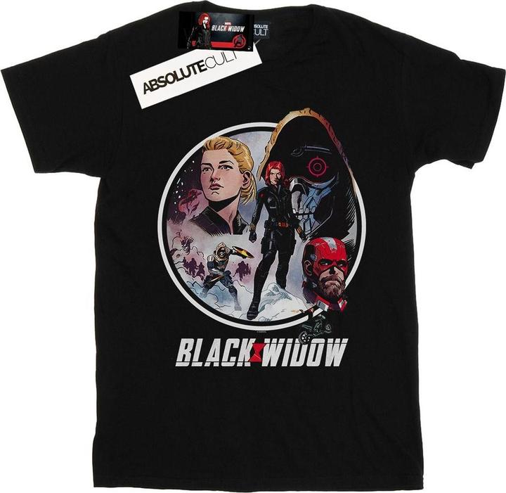 Black Widow Film Vintage Kreis TShirt