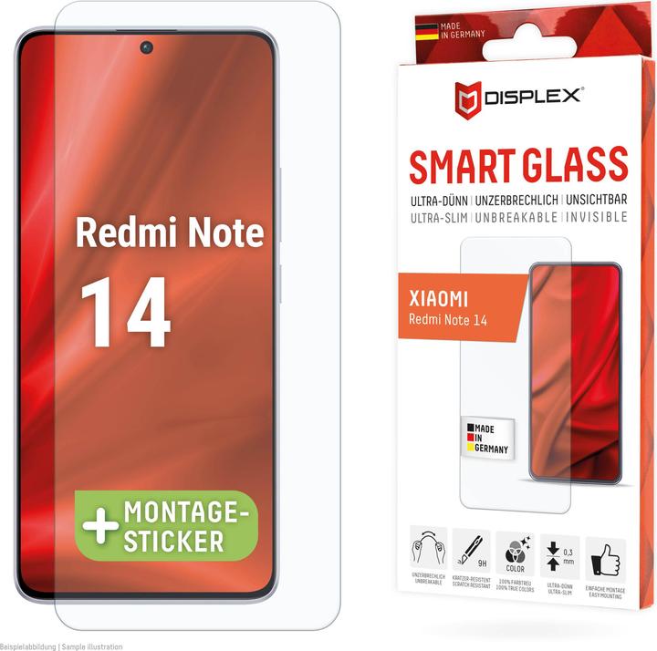 Actual product image Displex Smart Glass (1 Piece, Xiaomi Redmi Note 14)