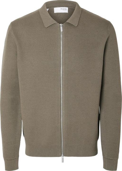 Selected Homme Knitted cardigan with zip (S)