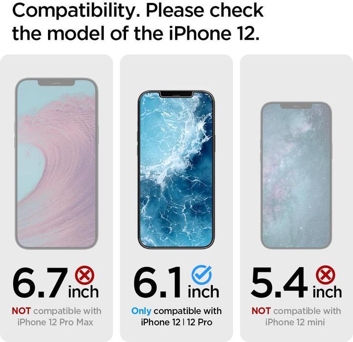 Produktbild Spigen tR EZ Fit (2 Stück, Apple iPhone 12, Apple iPhone 12 Pro)