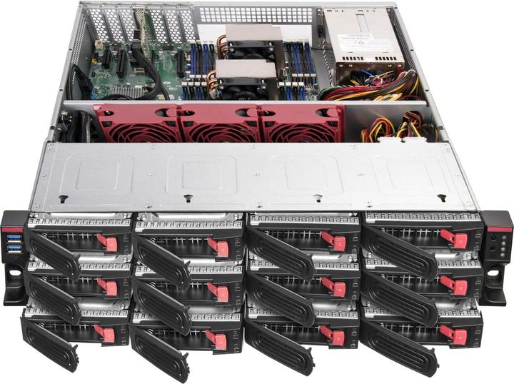 Actual product image Silverstone RM22-312 rackmount server case, 2U, E-ATX