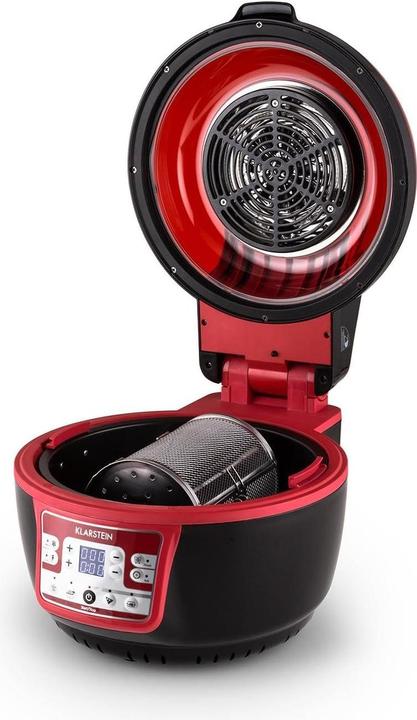 Produktbild Klarstein VitAir Turbo Heissluftfritteuse, Rot/Schwarz