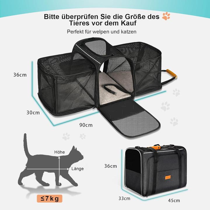 Image du produit Morpilot Transportbox (Chien, Chat, Respirant, Lavable, Réflecteurs, Pliable)
