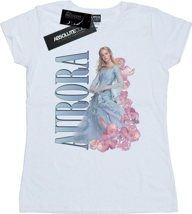Actual product image Disney Womens/Ladies Maleficent Mistress Of Evil Aurora Homage Cotton T-Shirt (L)