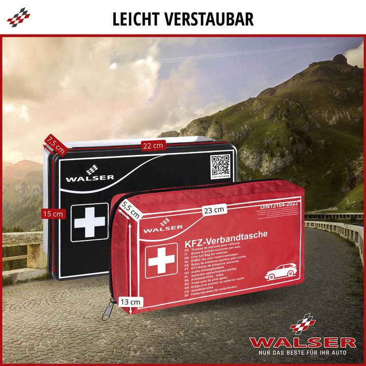 Produktbild Walser KFZ Verbandskasten schwarz nach DIN 13164
