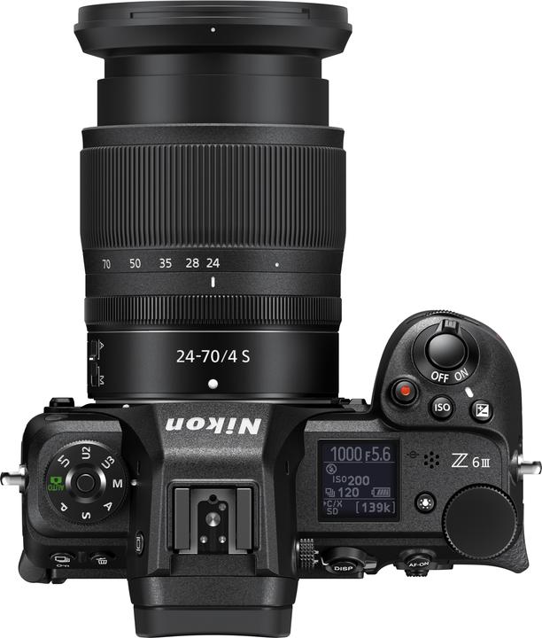 Productafbeelding Nikon Z6III Kit 24-70mm 1:4 S (24 - 70 mm, 24.50 Mpx, Volledig formaat)