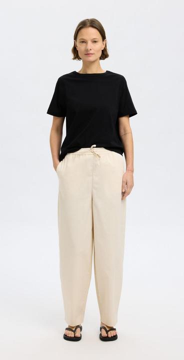 Actual product image Selected Femme 100% Baumwoll T-Shirt mit Rundhalsausschnitt (L)