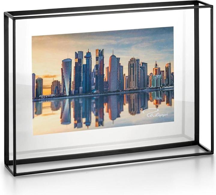 Image du produit Philippi Cadre photo Quarree S noir transparent, 25 x 20 cm (25 x 20 cm)