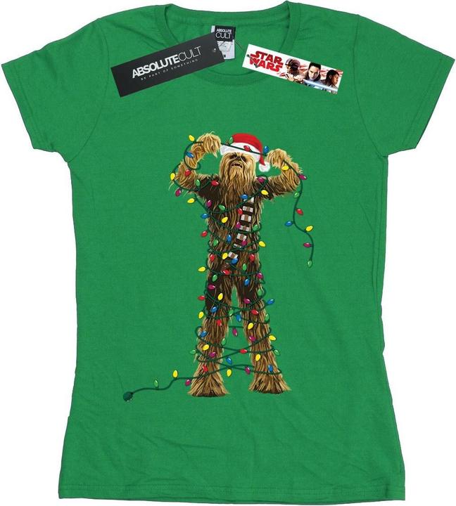 Produktbild Star Wars Chewbacca Christmas Lights TShirt (L)