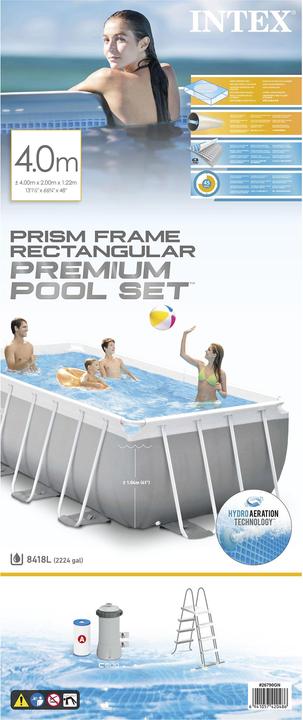 Produktbild Intex Prism Frame Pool (400 x 200 x 122 cm)