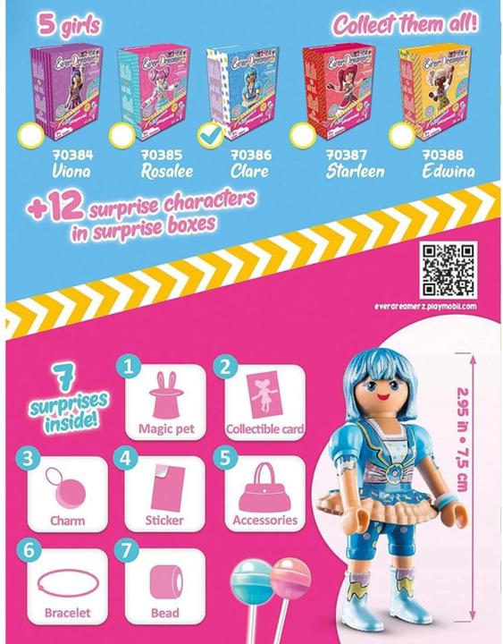Actual product image Playmobil Clare (70386, Playmobil EverDreamerz)
