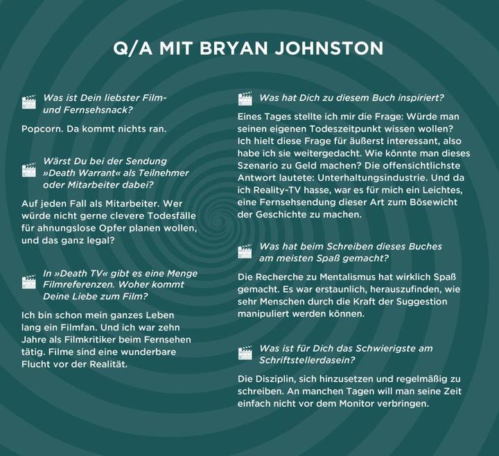 Produktbild Death TV (Deutsch, Bryan Johnston, 2024)