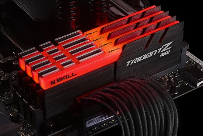 Actual product image G.Skill Trident Z RGB (for AMD) (4 x 8GB, 3200 MHz, DDR4-RAM, DIMM)