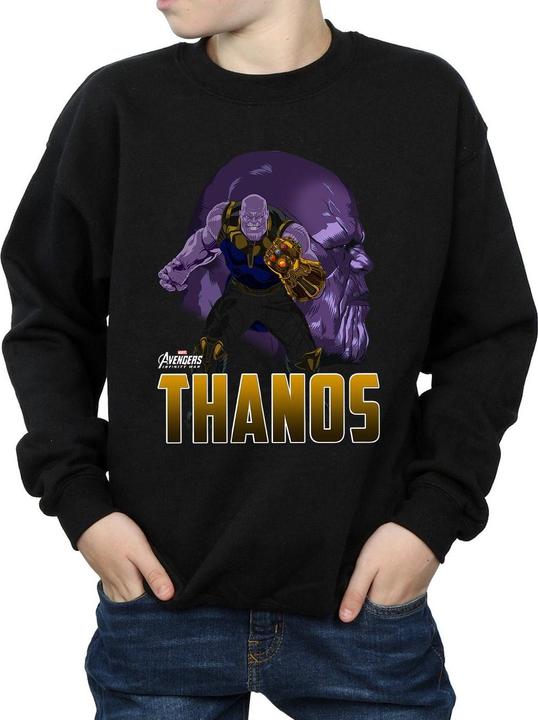 Actual product image Boys Avengers Infinity War Thanos Character Sweatshirt (140, 146)
