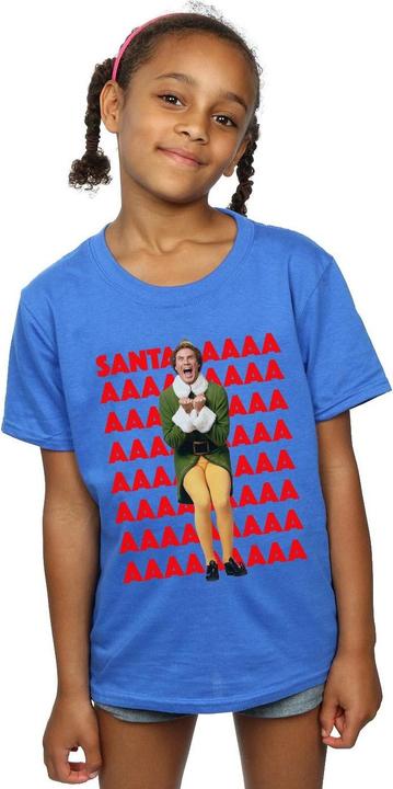 Immagine prodotto Elf Buddy Santa Scream Maglietta Ragazze (140, 146)
