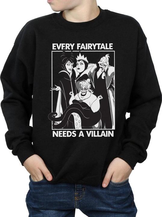 Actual product image Disney Boys Every Fairy Tale Needs A Villain Sweatshirt (152, 158)