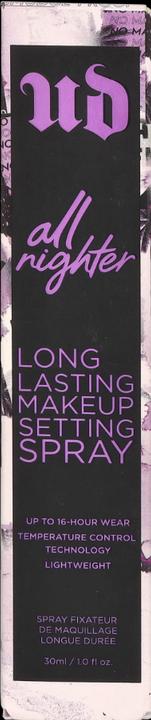 Actual product image Urban Decay All Nighter Setting Spray (Transparent)