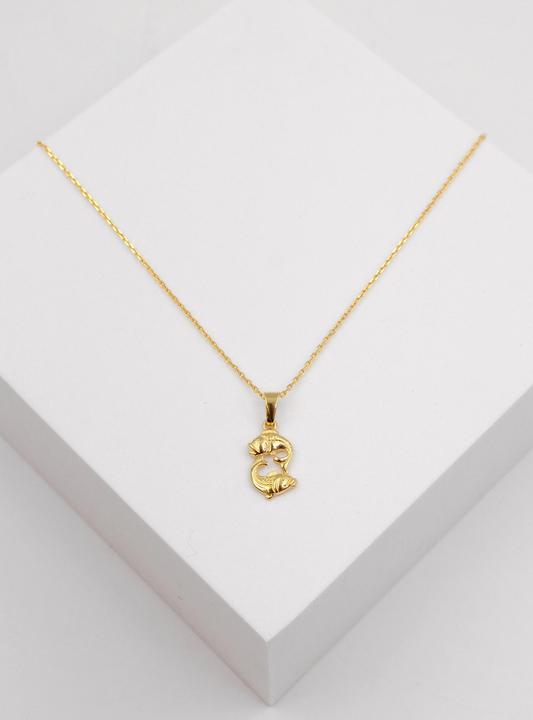 Actual product image Muau Fish (750/18K yellow gold)