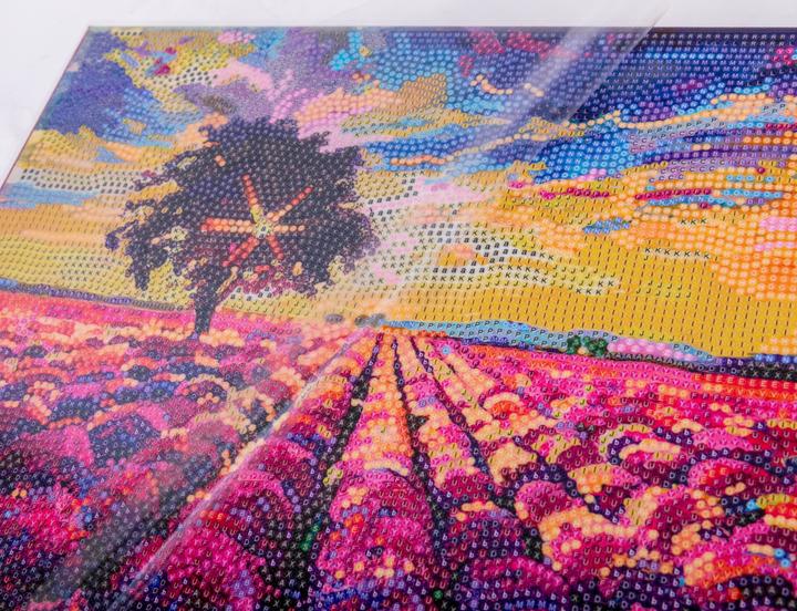 Actual product image Craft Buddy Canvas picture lavender field 30x30 cm