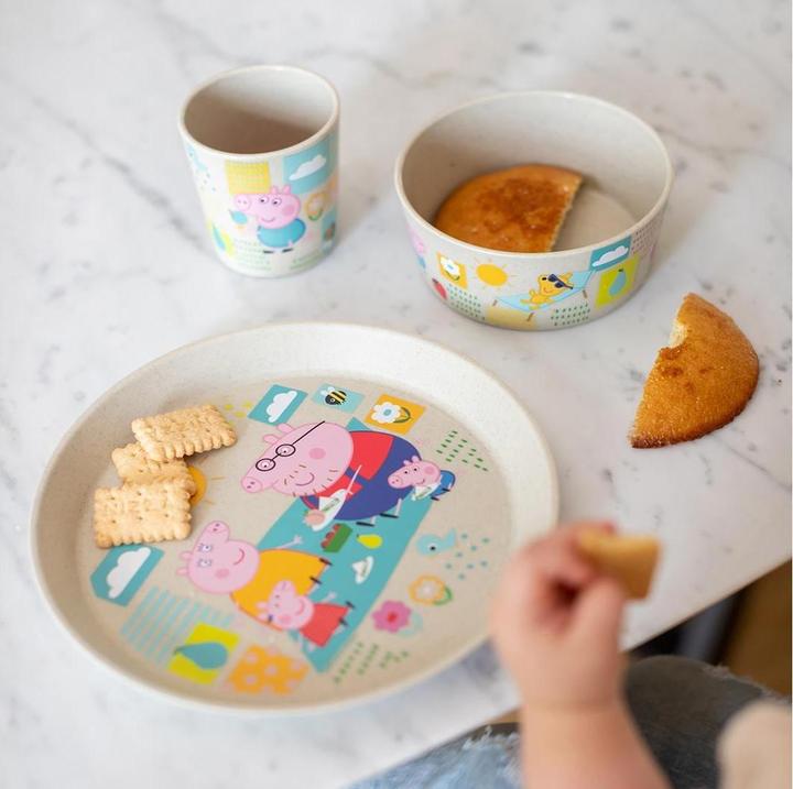 Produktbild Koziol Kindergeschirrset Connect Peppa Pig, 3-teilig, Beige