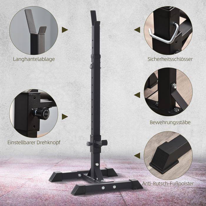 Actual product image Swisshandel24 Hantelständer Langhantelablage Hantelablage Langhantel Kraftt Rack Fitness 150kg