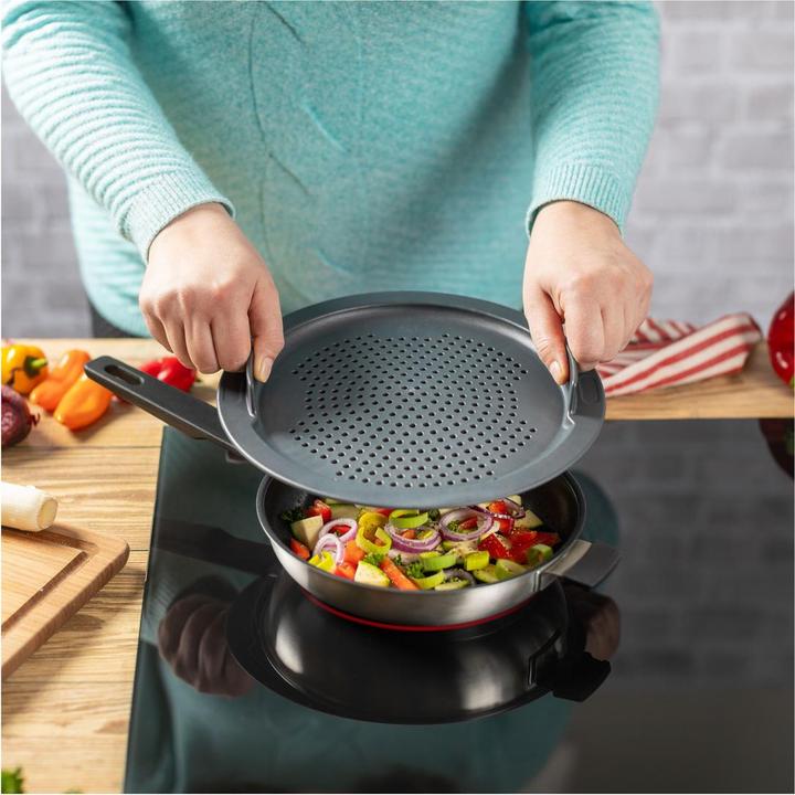 Produktbild Kuhn Rikon Abgiesssieb & Spritzschutz (24 cm, Glas)
