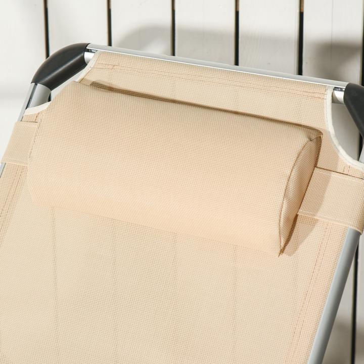 Produktbild Outsunny Gartenliege 5-stufig verstellbar (80 cm)