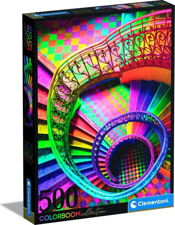 Image du produit Clementoni Puzzle Colorboom Escalier, 500 pièces (500 pièces)