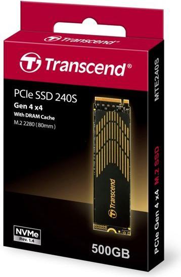 Actual product image Transcend 240S - 500 GB SSD - internal - M.2 2280 (double-sided) (500 GB, M.2 2280)