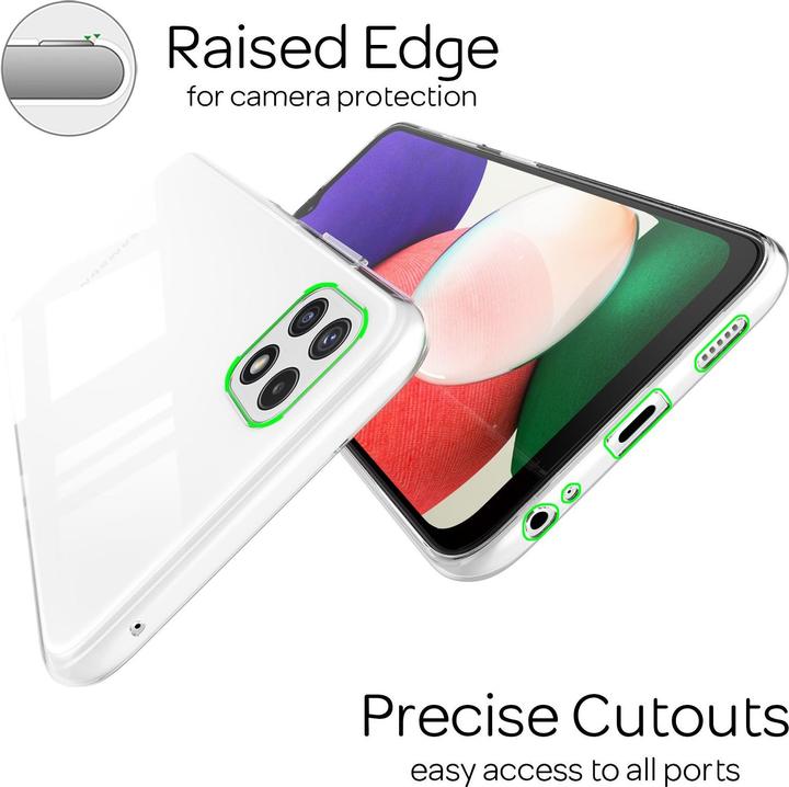 Immagine prodotto Nalia Custodia per cellulare in silicone trasparente (Samsung Galaxy A22 5G)