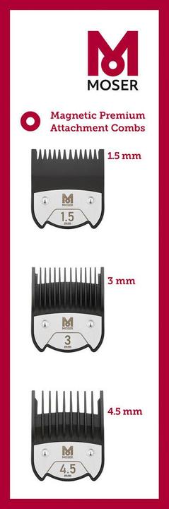 Produktbild Moser Premium Magnet-Aufsteckkammset (12 x)