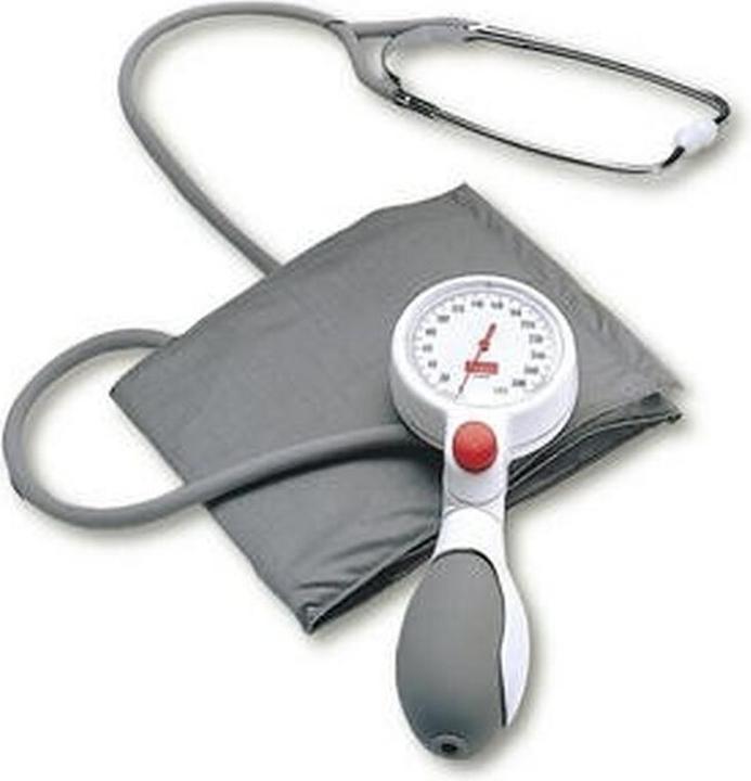 Produktbild Boso Blutdruckmessgerät egotest aneroid mit Zugbügelklettmanschette & eingebautem Stethoskop (Blutdruckmessgerät Oberarm)