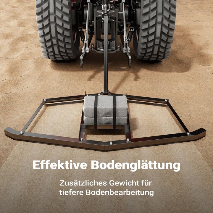 Produktbild Wiltec Schleppegge 172x9cm Wiesenegge Wiesenschleppe Rasentraktor Feldegge